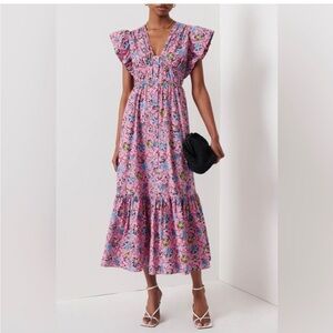 Derek Lam Greta ruffle sleeve dress, NWT!